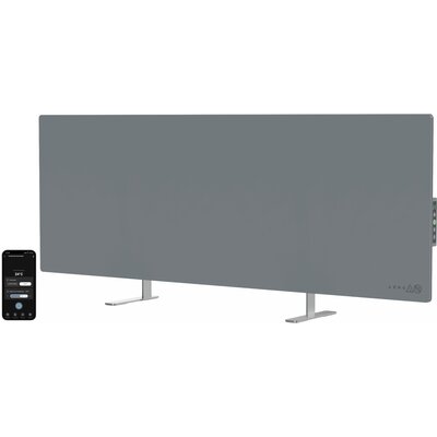 Grzejnik elektryczny AENO Premium Eko Smart Led AGH0005S Szary Wi‑Fi