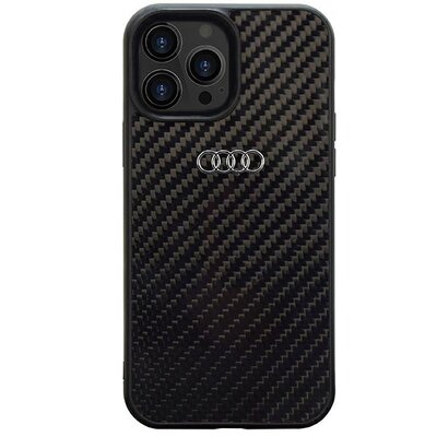 Etui AUDI Carbon Fiber do Apple iPhone 14 Pro Max Czarny