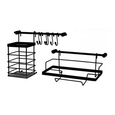 Reling kuchenny METLEX MX-4540 Czarny (10 elementów)