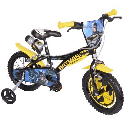 Rower dziecięcy DINO BIKES Batman 14 cali dla chłopca Czarny