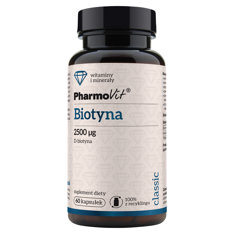 Biotyna Pharmovit, suplement diety, 60 kapsułek
