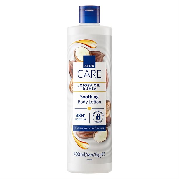 Avon Care Jojoba Oil & Shea kojący balsam do ciała z olejkiem jojoba i masłem shea, 400 ml