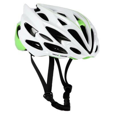 Kask rowerowy NILS EXTREME MTW58 Biało-zielony Szosowy (rozmiar XL)