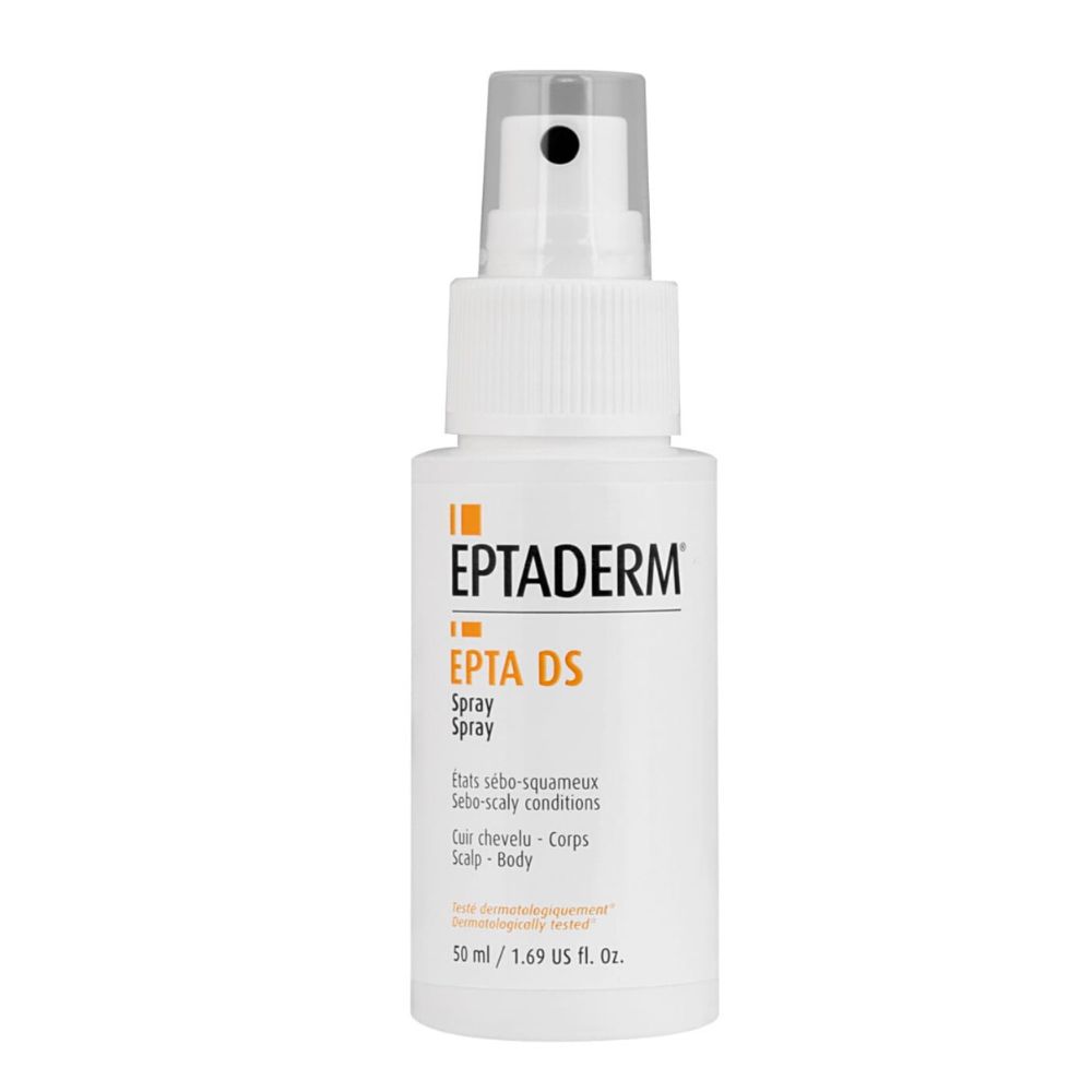 Eptaderm Epta DS spray do skóry głowy i ciała z problemem łojotokowego zapalenia skóry, 50 ml