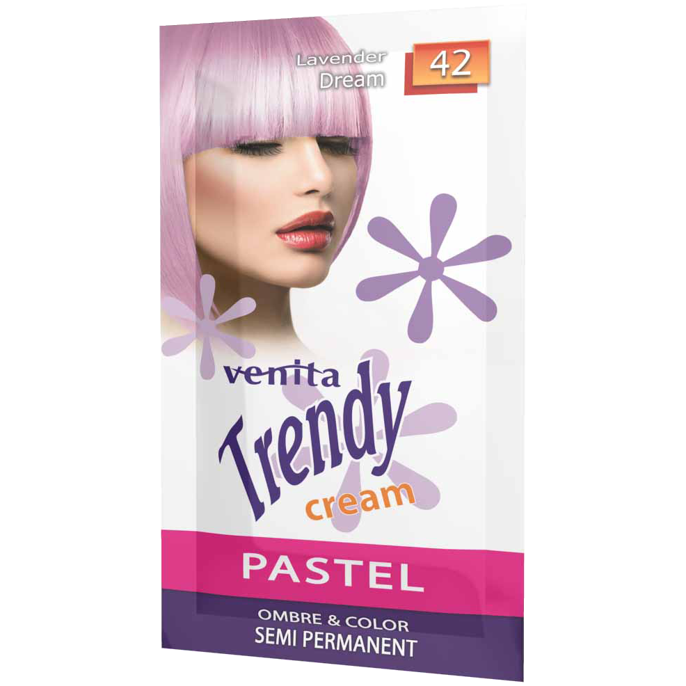 Venita Trendy Cream Pastel krem-toner koloryzujący do włosów 42 lavender dream, 35 g