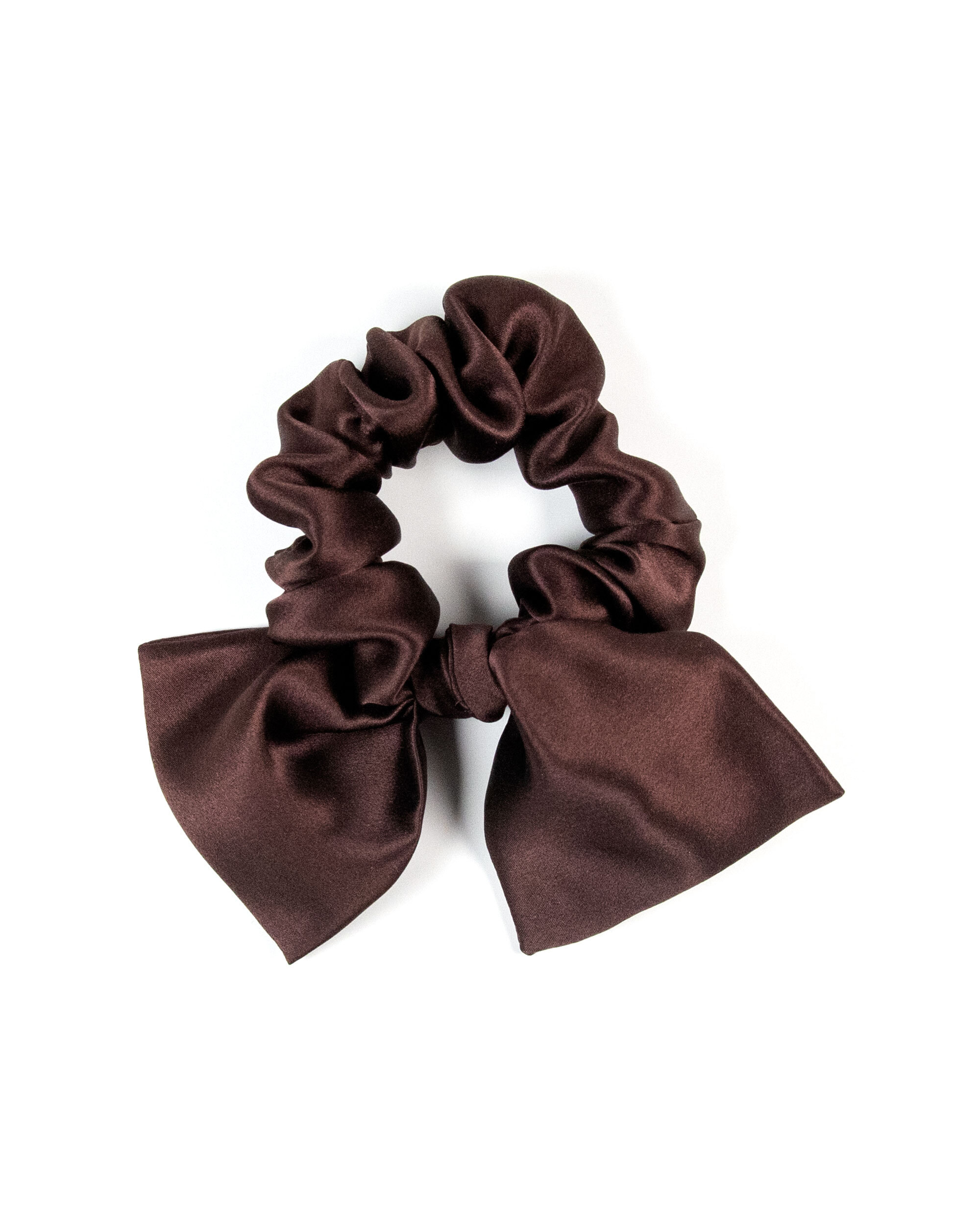 So Fluffy jedwabna gumka z kokardką – dark chocolate, 1 szt.