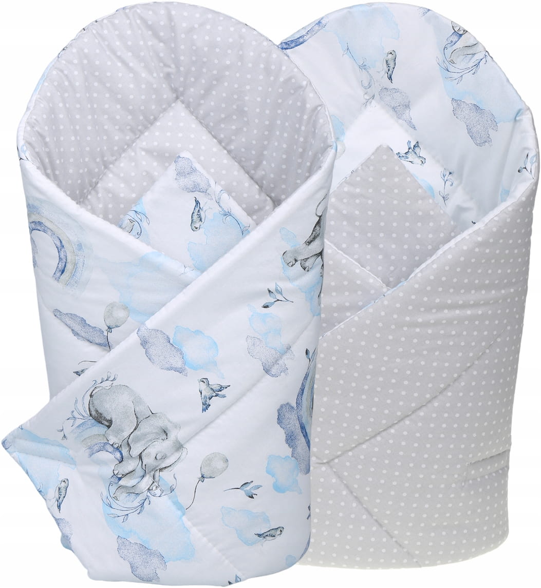 Babymam becik rożek niemowlęcy bawełna dwustronny