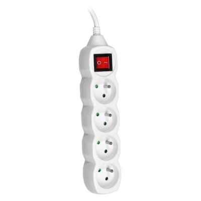 Przedłużacz TRACER Power Cord 3M Biały TRALIS44616