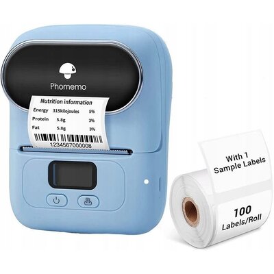 Drukarka PHOMEMO M110 Złącze USB Niebieski