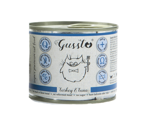GUSSTO Cat Fresh Turkey &amp; Tuna mokra karma dla kotów indyk i tuńczyk 200 g