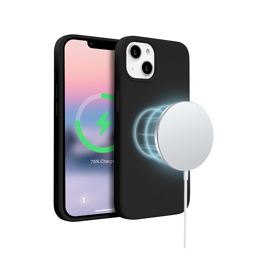 Crong Color Cover Magnetic etui iPhone 14 Plus MagSafe (czarny)