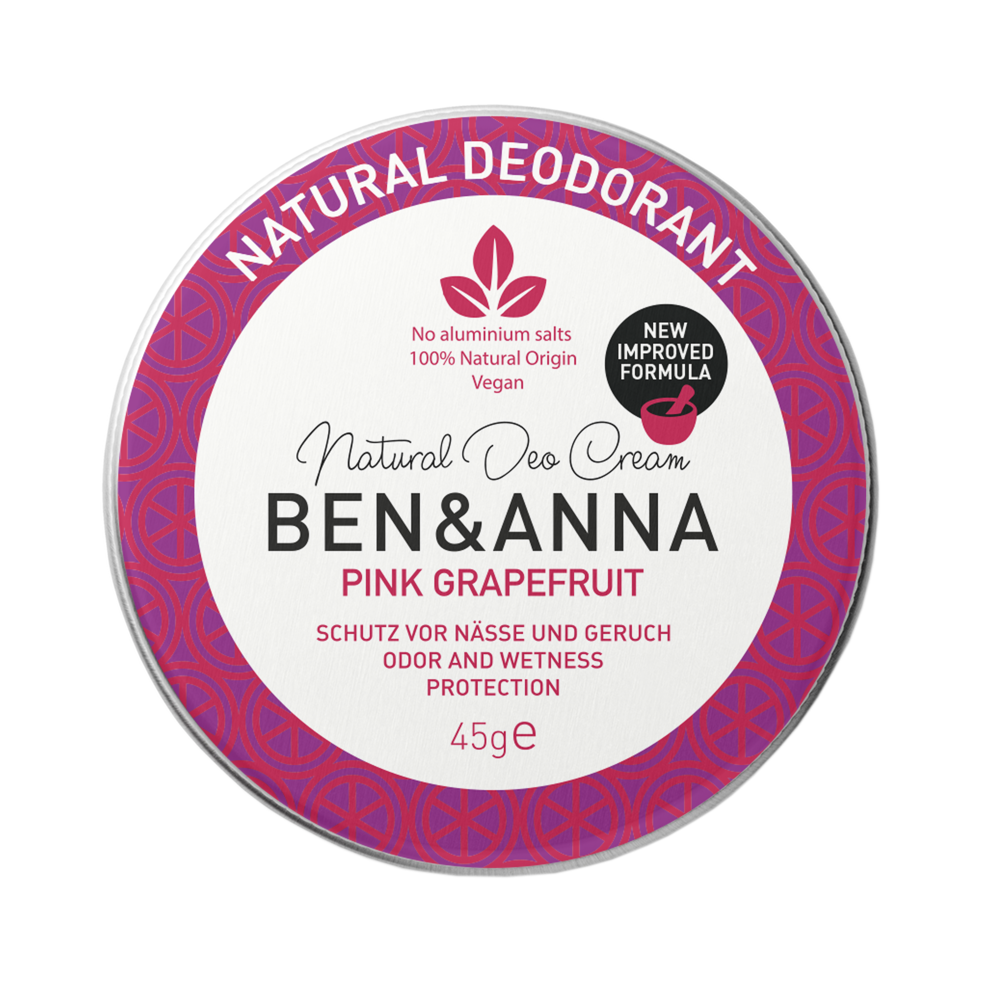 Ben&Anna Pink Grapefruit dezodorant w kremie, 45 g