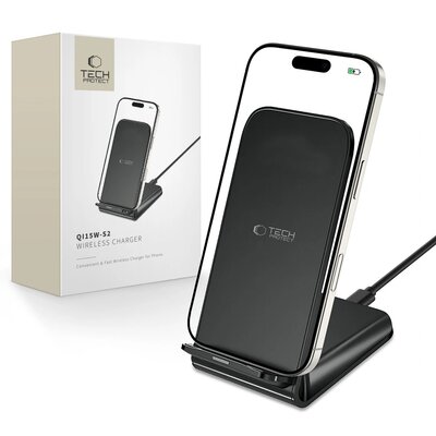Ładowarka indukcyjna TECH-PROTECT QI15W-S2 15W Czarny Qi MagSafe