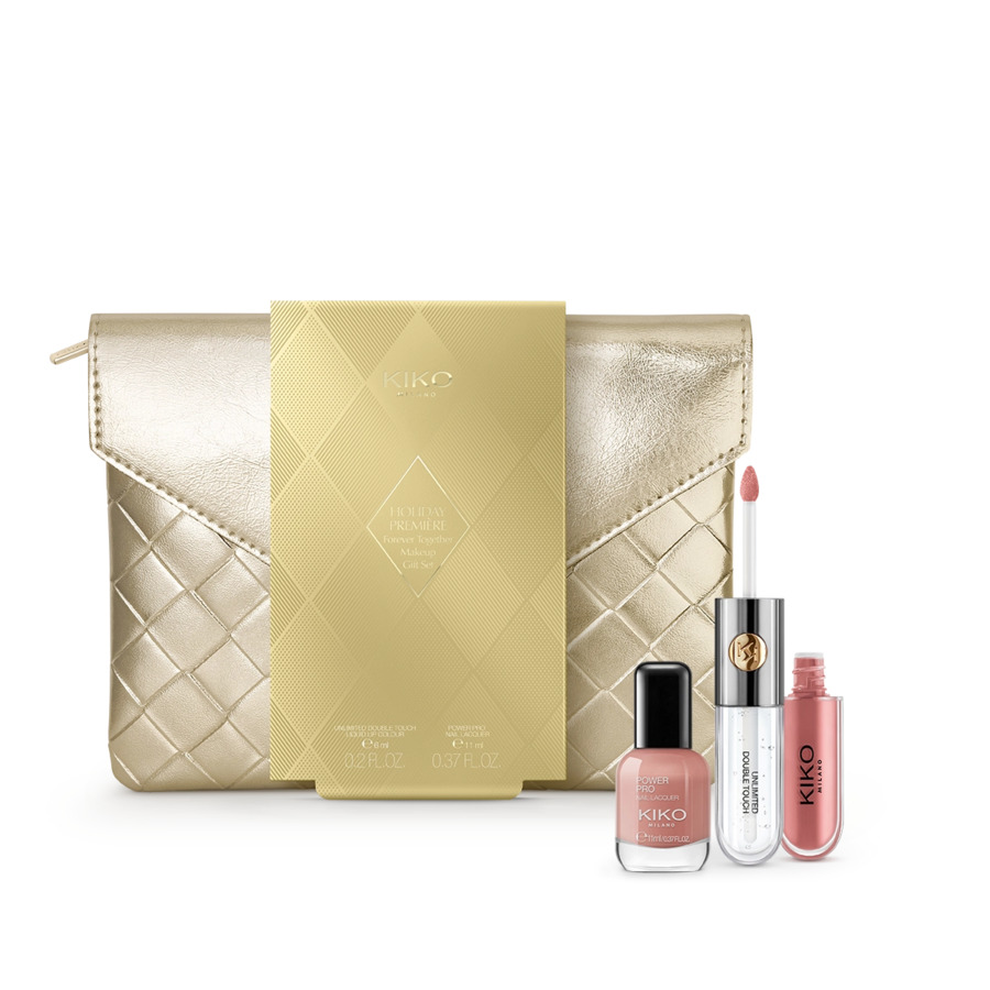 Kiko Milano Holiday Première Forever Together Makeup Gift Set zestaw prezentowy do ust i dłoni 01 Beige Minuet, 1 zest.