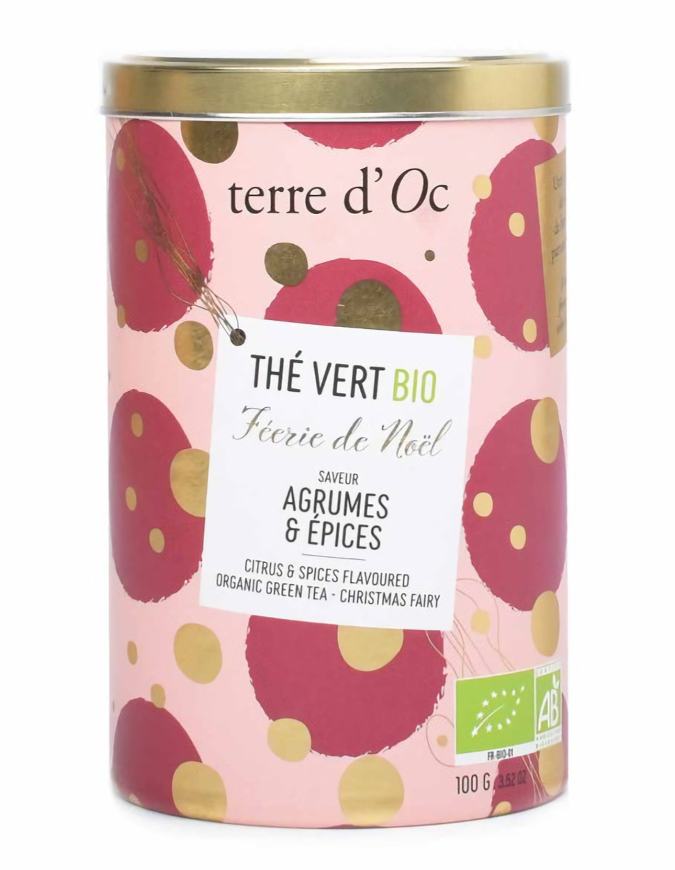 Terre d'Oc - Herbata zielona 100 g Christmas Fairy