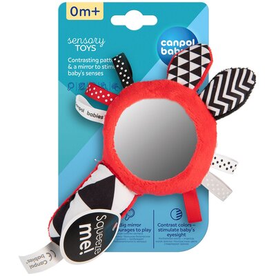 Zabawka edukacyjna CANPOL BABIES Sensory Toys z piszczkiem i lusterkiem 68/080
