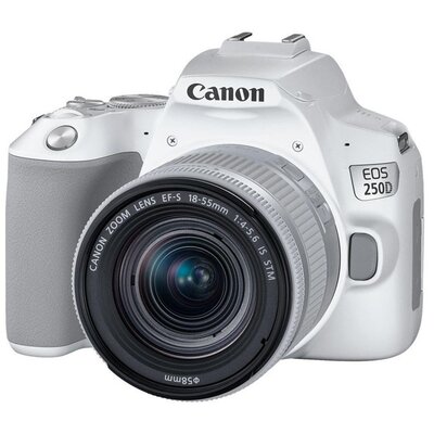 Aparat CANON EOS 250D WH 18-55 mm S CP EU26
