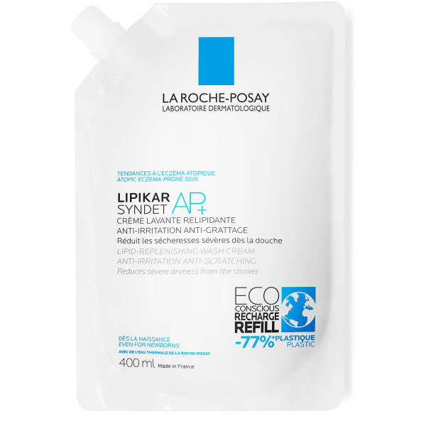 La Roche-Posay Lipikar Syndet AP+ zapas kremu myjącego do ciała, 400 ml