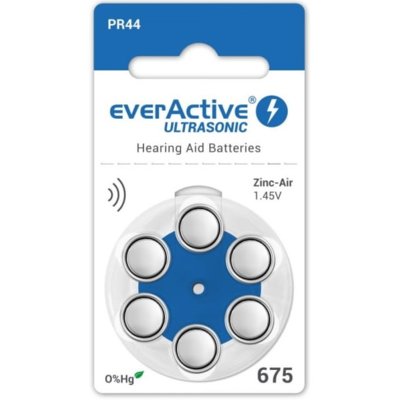 Baterie PR44 EVERACTIVE Ultrasonic 675 (6 szt.)