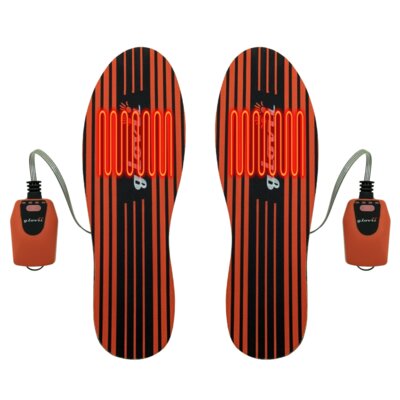 Podgrzewane wkładki do butów GLOVII GW4 (rozmiar M/L) Czarno-czerwony