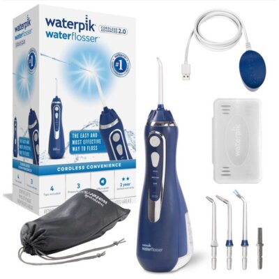 Irygator bezprzewodowy WATERPIK WP-583 Cordless Advanced 2.0 Granatowy + 4 końcówki