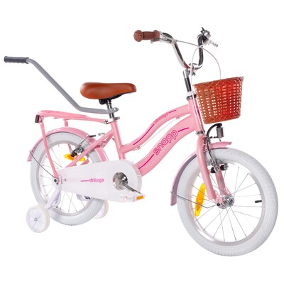 Rower dziecięcy HUFFY Retro Vintage 16 cali dla dziewczynki Perłowo-różowy