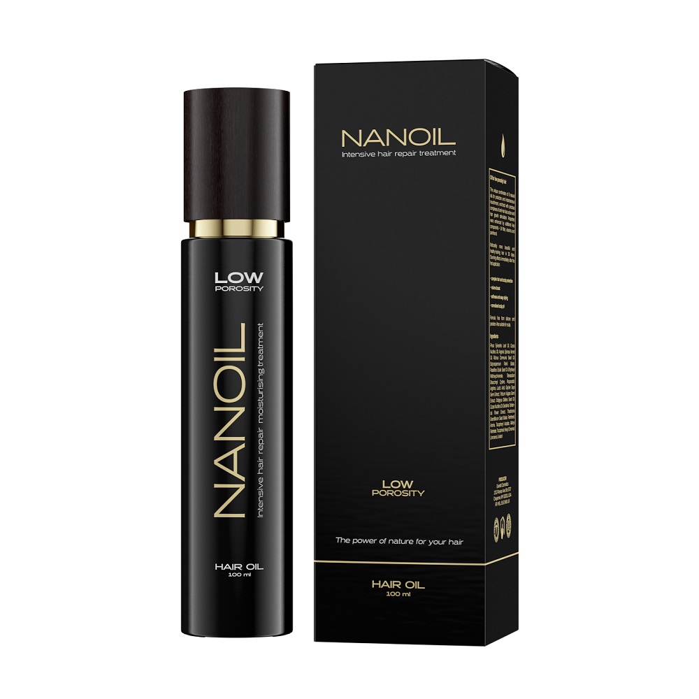 Nanoil olejek do włosów niskoporowatych, 100 ml