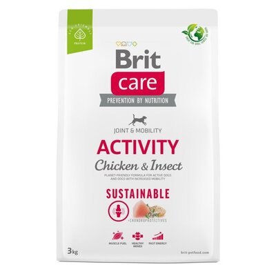 Karma dla psa BRIT CARE Dog Sustainable Activity Kurczak i owady 3 kg
