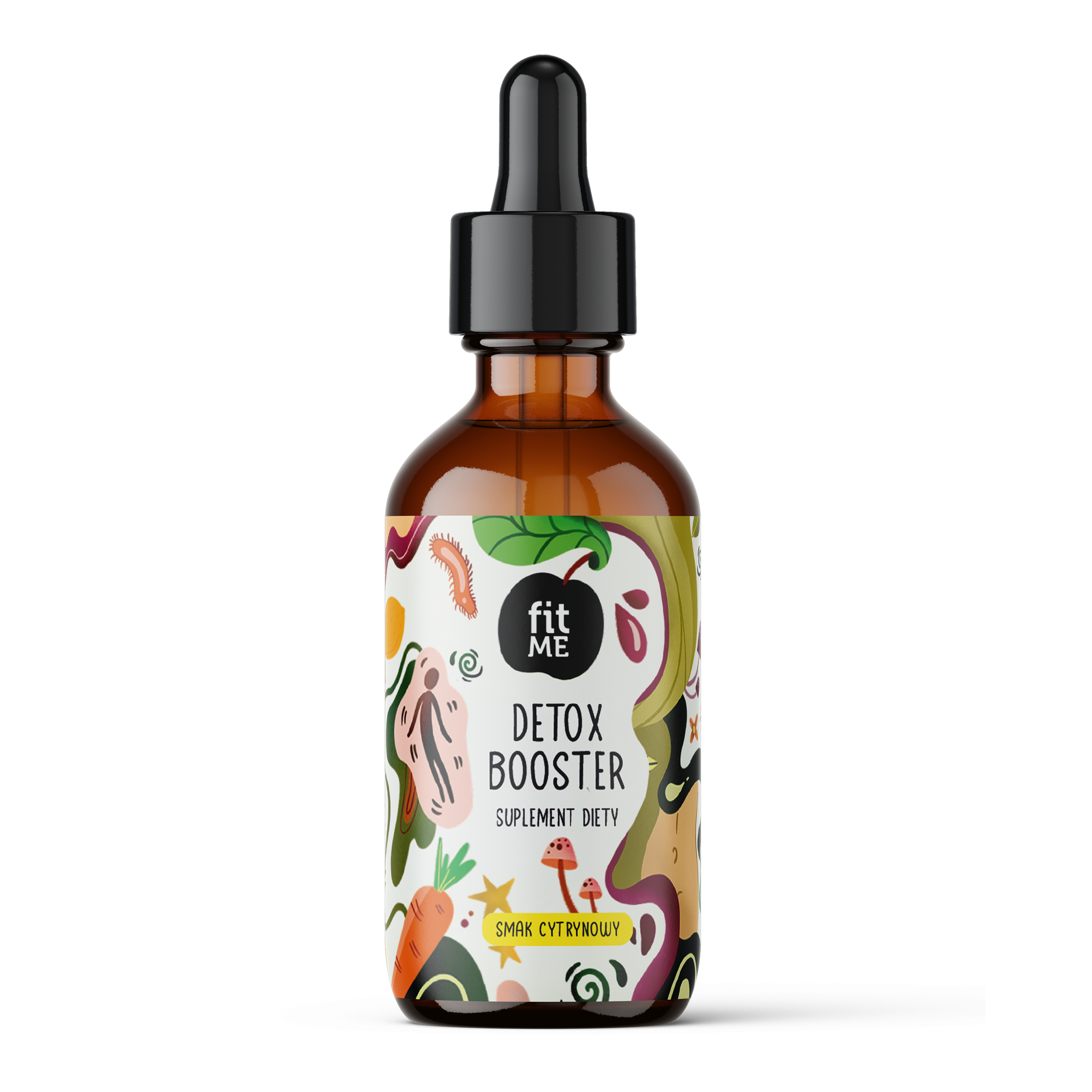 fitME Detox Booster w kroplach o smaku cytrynowym, 50 ml