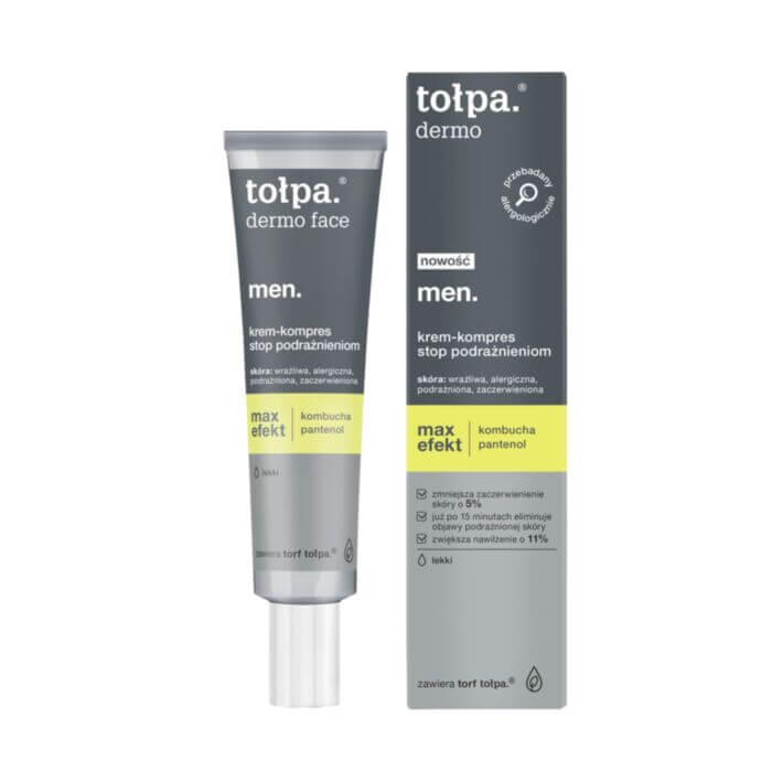 Tołpa Dermo Men Max Efekt, krem- kompres stop podrażnieniom, 40 ml