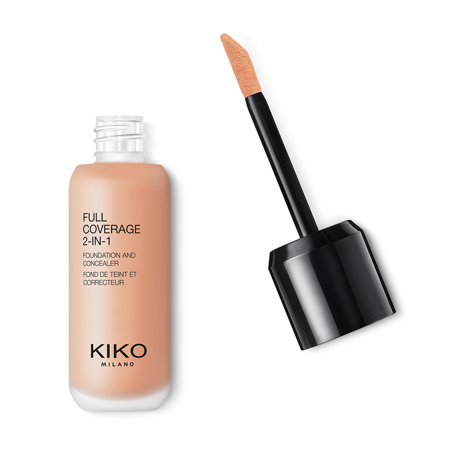 Kiko Milano Full Coverage 2-In-1 Foundation & Concealer mocno kryjący podkład i korektor Cool Rose 20, 25 ml