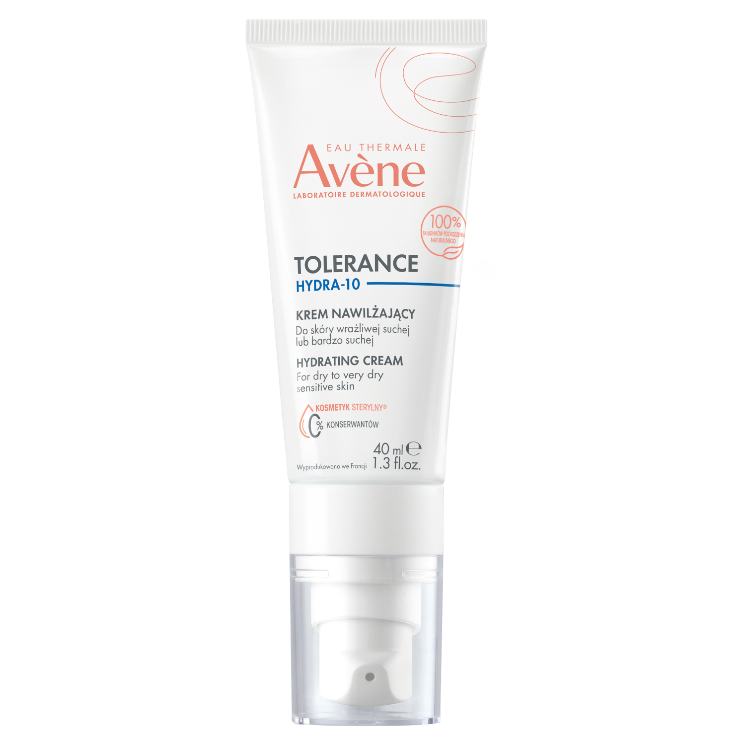 Avène Tolerance Hydra-10 krem do twarzy, 40 ml