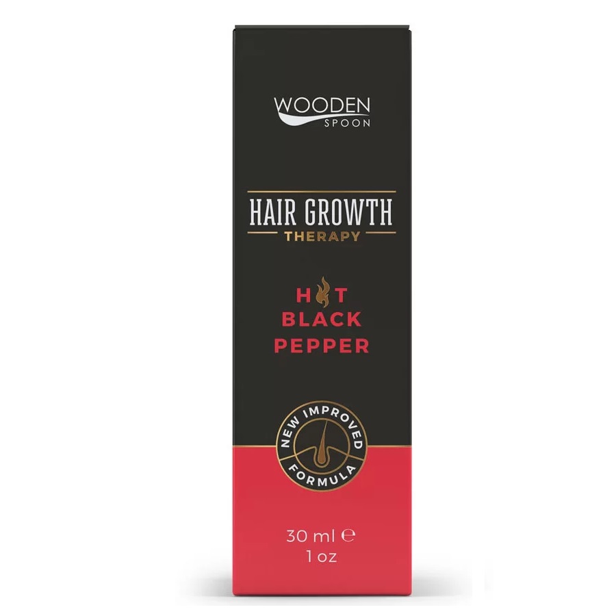 Wooden Spoon Hair Growth serum na porost włosów z czarnym pieprzem i rozmarynem, 30 ml