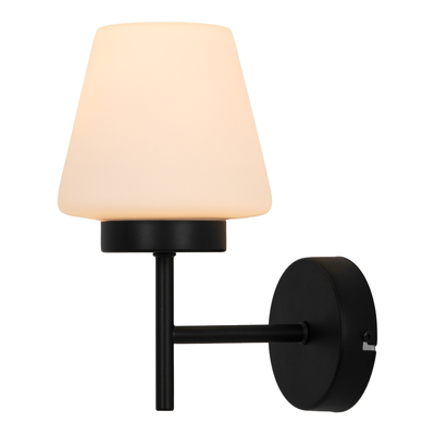 Kinkiet klasyczny czarny REBEL