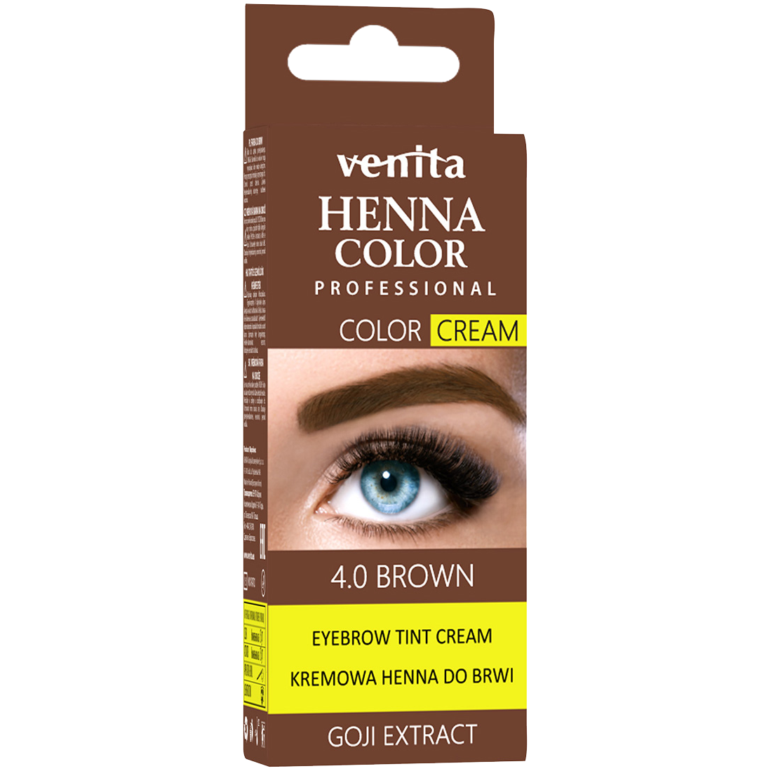 Venita Henna Color henna w kremie do brwi brązowa, 15 g