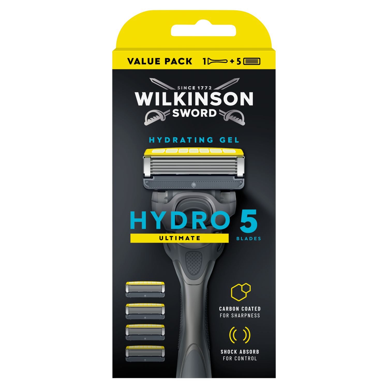 Wilkinson Hydro 5 zestaw: maszynka do golenia, 1 szt. + wymienne ostrza, 5 szt.
