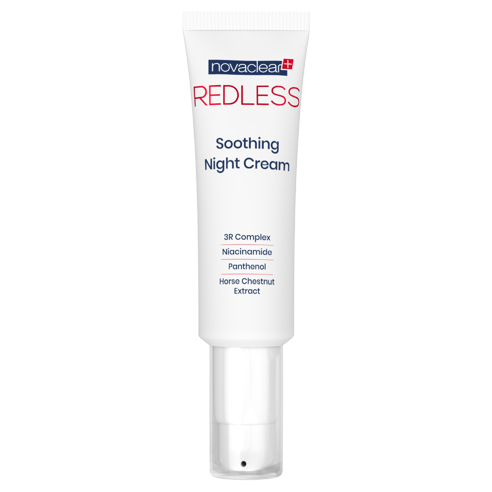 Novaclear Redless krem wzmacniający naczynka do twarzy na noc, 50 ml