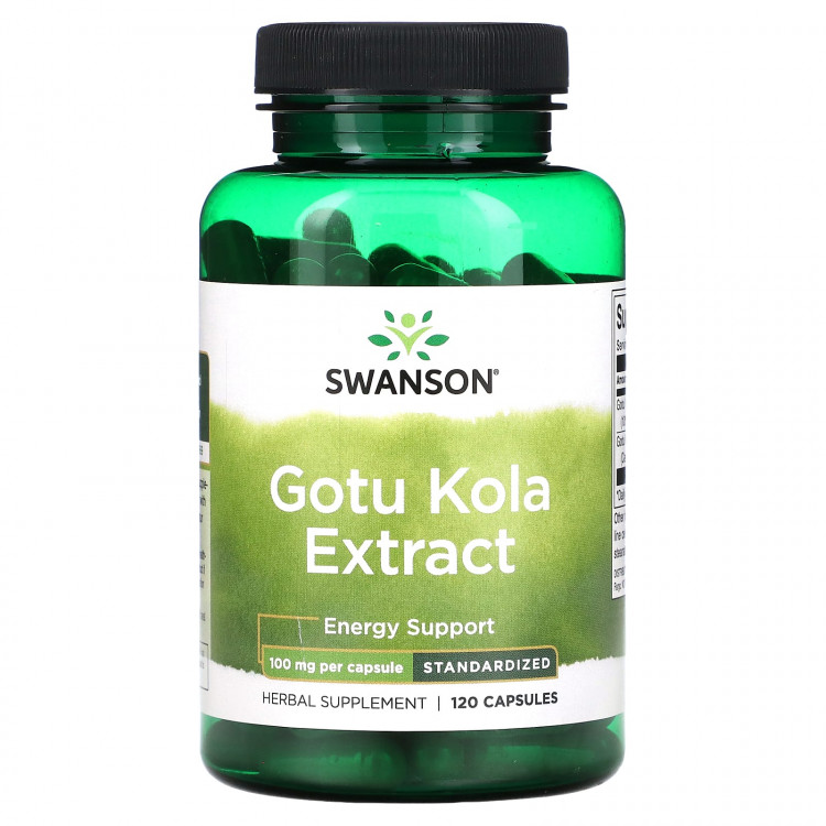 Swanson Gotu Kola ekstrakt 100 mg suplement diety, 120 kaps./1 opak.
