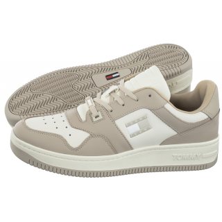 Sneakersy Tommy Hilfiger Tommy Jeans Basket Leather Classic Beige EM0EM01165 ACI