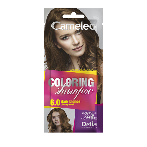 Delia Cameleo Coloring Shampoo szampon koloryzujący do włosów 6.0 ciemny blond, 40 ml