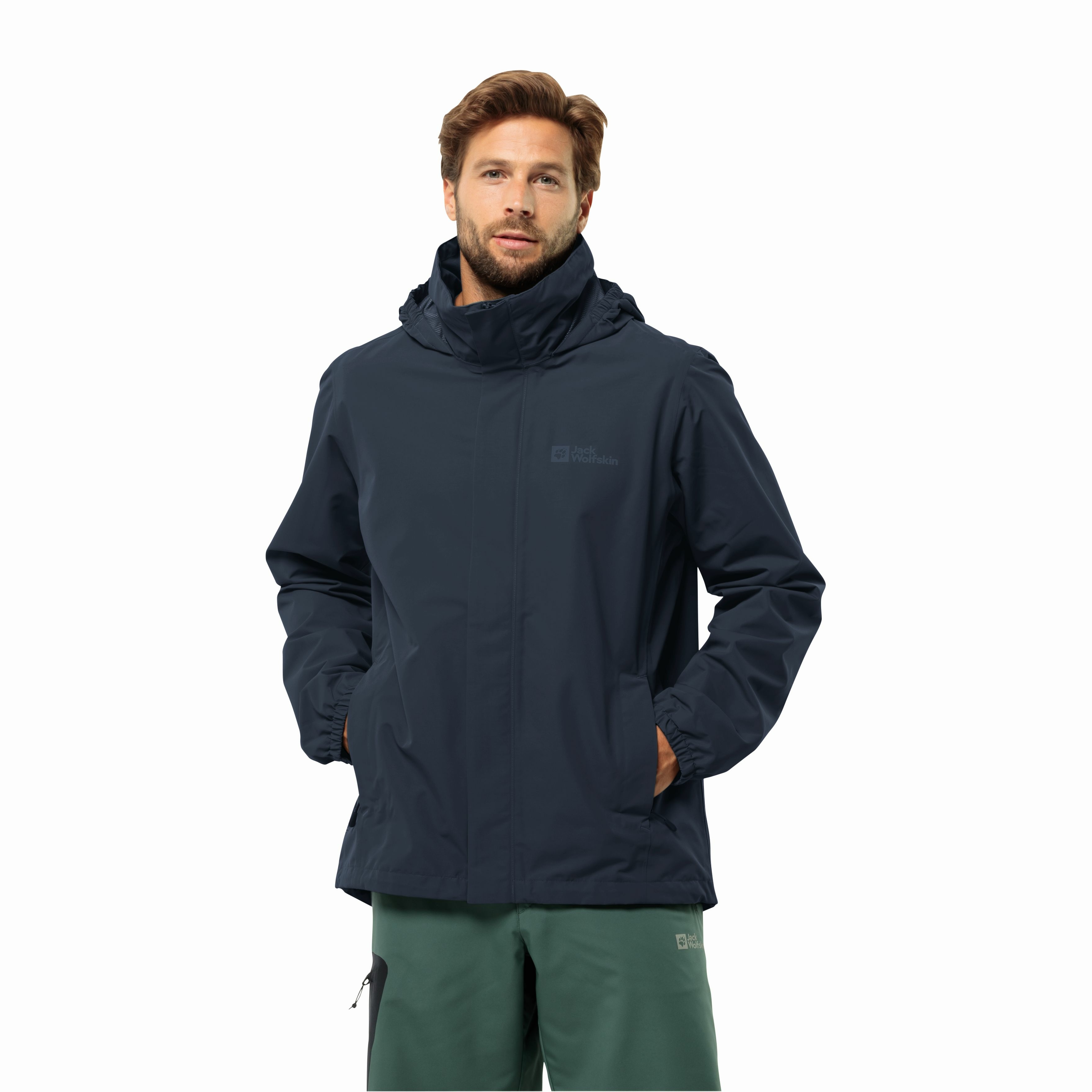 Męska kurtka Jack Wolfskin STORMY POINT 2L JKT M night blue - L