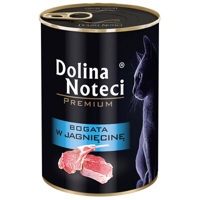 Karma dla kota DOLINA NOTECI Premium z jagnięciną 400 g