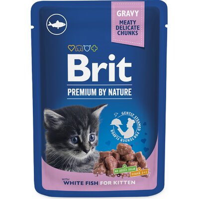 Karma dla kota BRIT Premium By Nature Junior Biała ryba 100 g