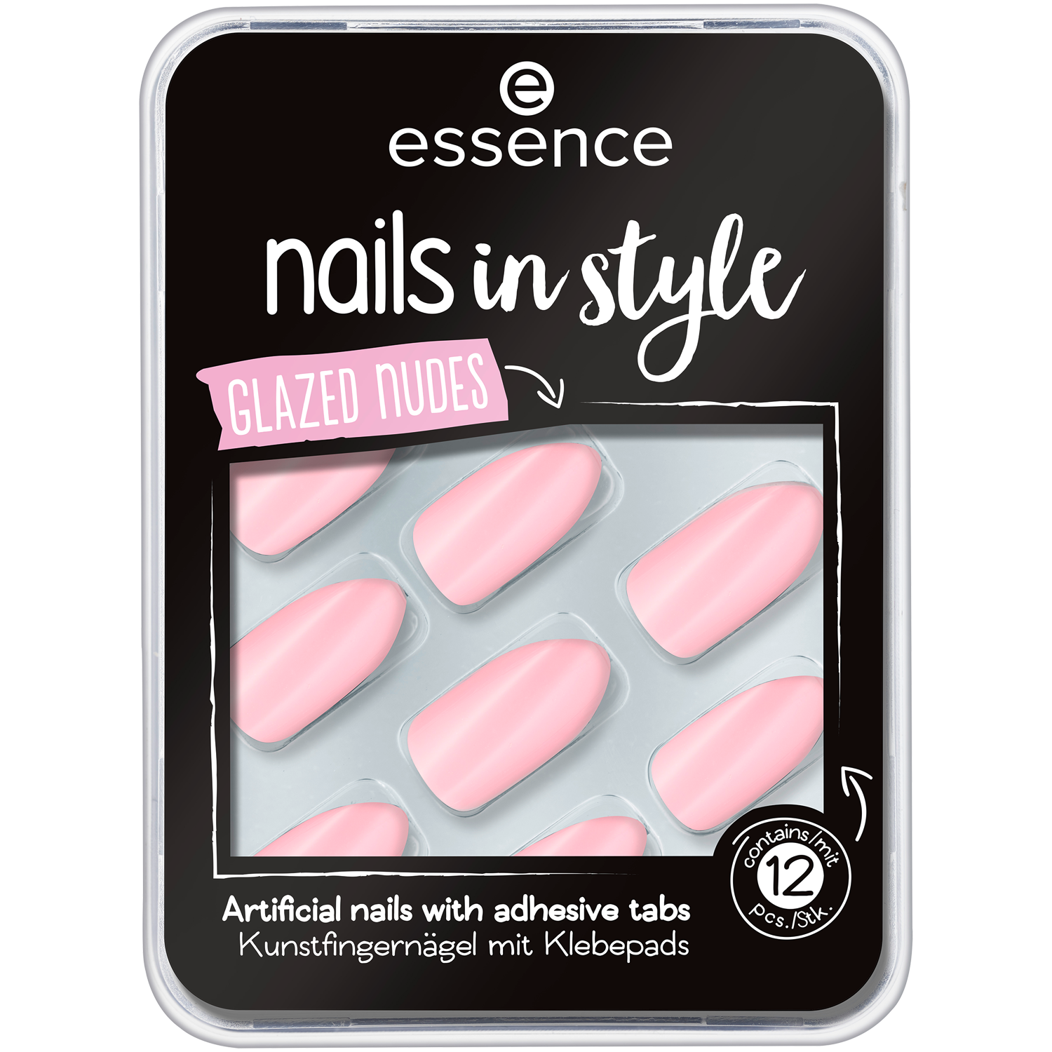 Essence sztuczne paznokcie, 12 szt./1 opak.
