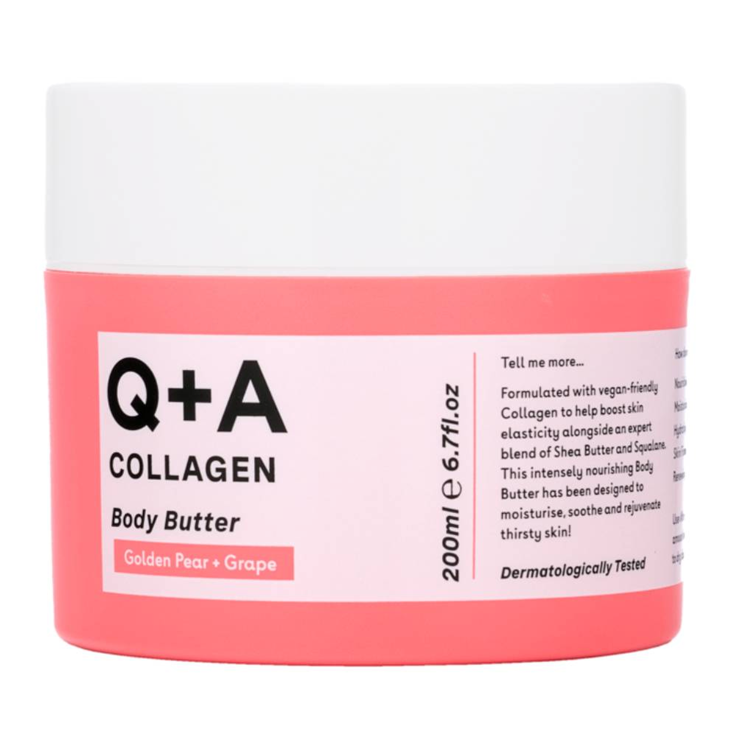 Q+A Collagen kolagenowe masło do ciała, 200 ml