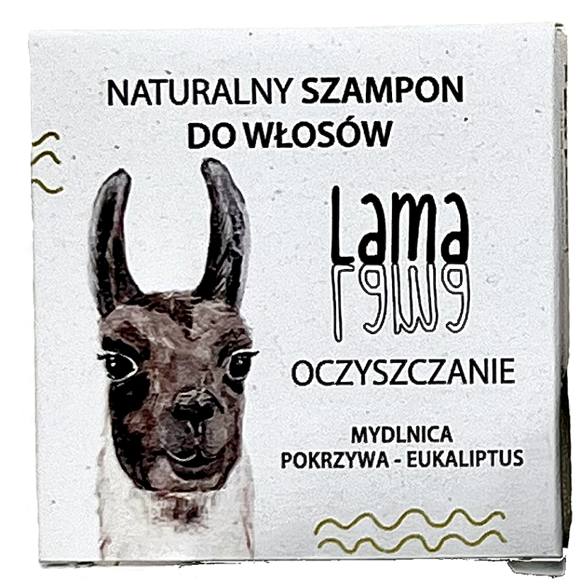 Ferny szampon do włosów przetłuszczających się w kostce Lama, 105 g