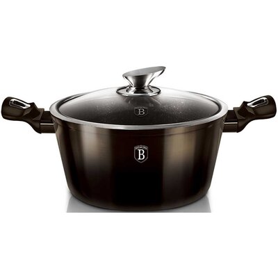 Garnek BERLINGER HAUS Metallic Line Shiny Black Edition BH-6604 20 cm