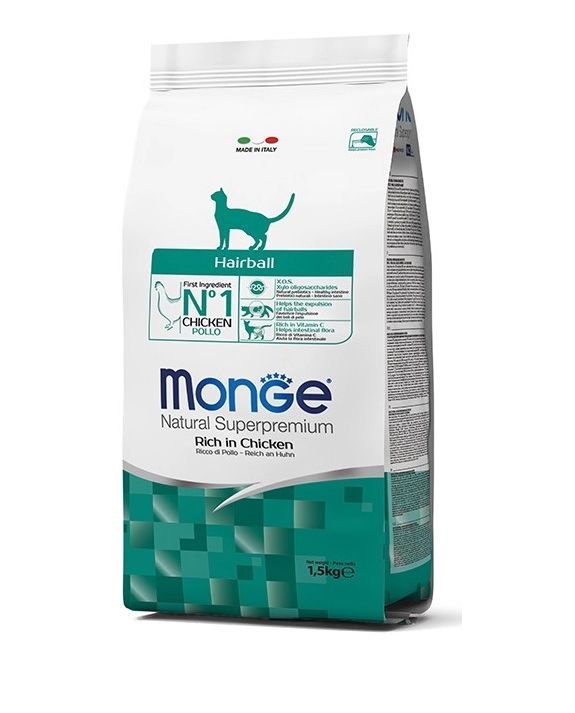 MONGE Cat Hairball karma dla kota przeciw zakłaczeniu 400g