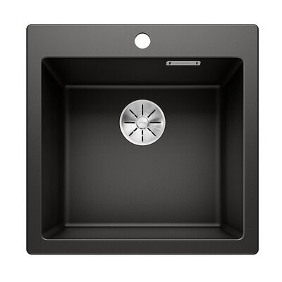 Zlewozmywak jednokomorowy BLANCO Pleon 5 525951 Czarny 51x51.5