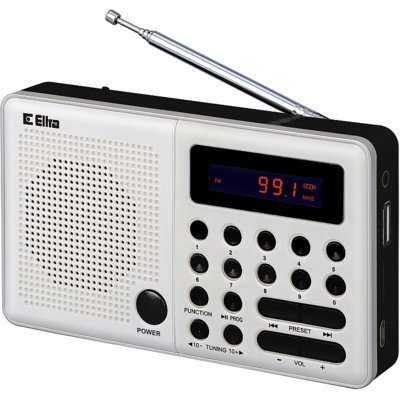 Radio ELTRA Pliszka Przenośne Biały